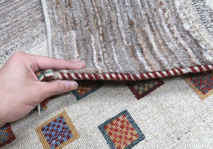 【セミオーダー受付中】  サイズ変更OK　カラー変更OK イラン　シラーズ産　ギャッベ 　（hl-22222）