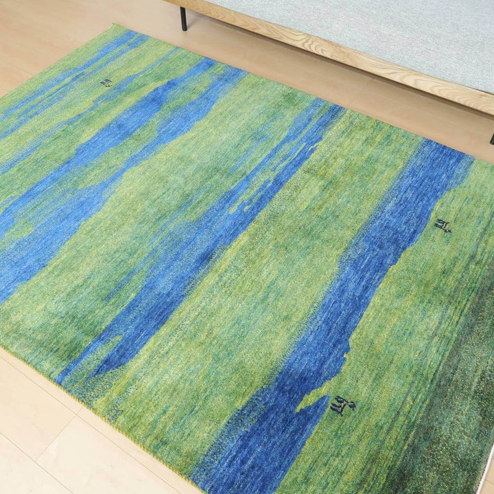 【セミオーダー受付中】  サイズ変更OK　カラー変更OK イラン　シラーズ産　ギャッベ 　（hl-26511）