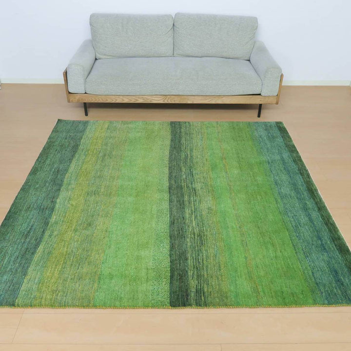 プレミアムギャッベ／ルリバフ　203×194cm（HL-27762）