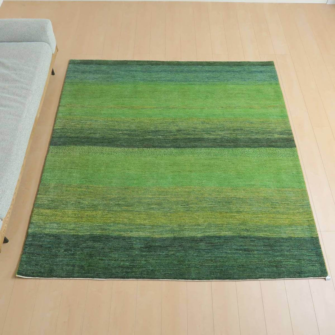 プレミアムギャッベ／ルリバフ　203×194cm（HL-27762）