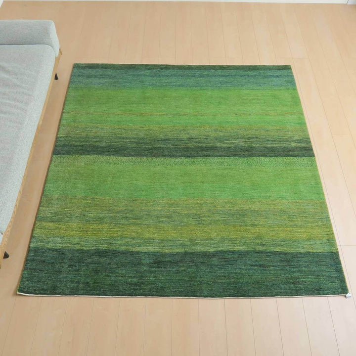 プレミアムギャッベ／ルリバフ　203×194cm（HL-27762）
