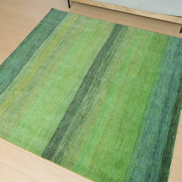 プレミアムギャッベ／ルリバフ　203×194cm（HL-27762）