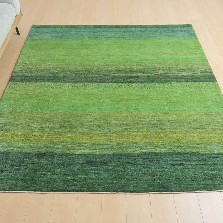 プレミアムギャッベ／ルリバフ　203×194cm（HL-27762）