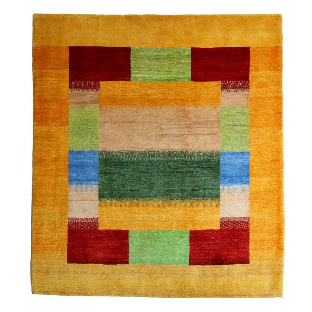 【セミオーダー受付中】  サイズ変更OK　カラー変更OK イラン　シラーズ産　ギャッベ 　（hl-31137）