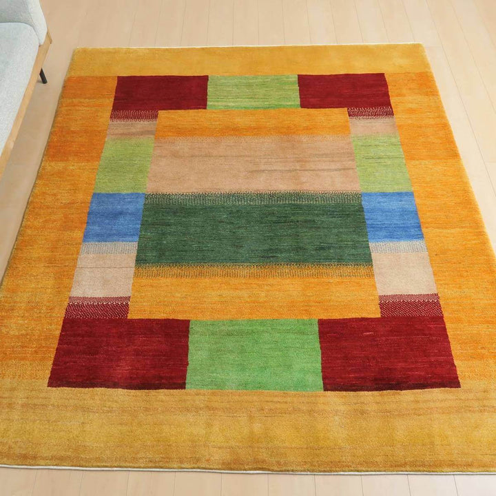 【セミオーダー受付中】  サイズ変更OK　カラー変更OK イラン　シラーズ産　ギャッベ 　（hl-31137）