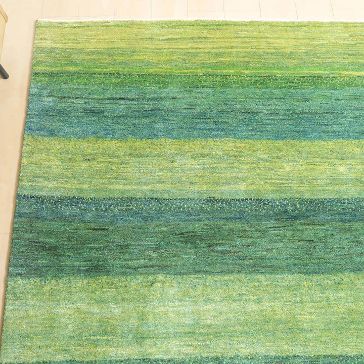 プレミアムギャッベ／ルリバフ 206×203cm（HL-31154）