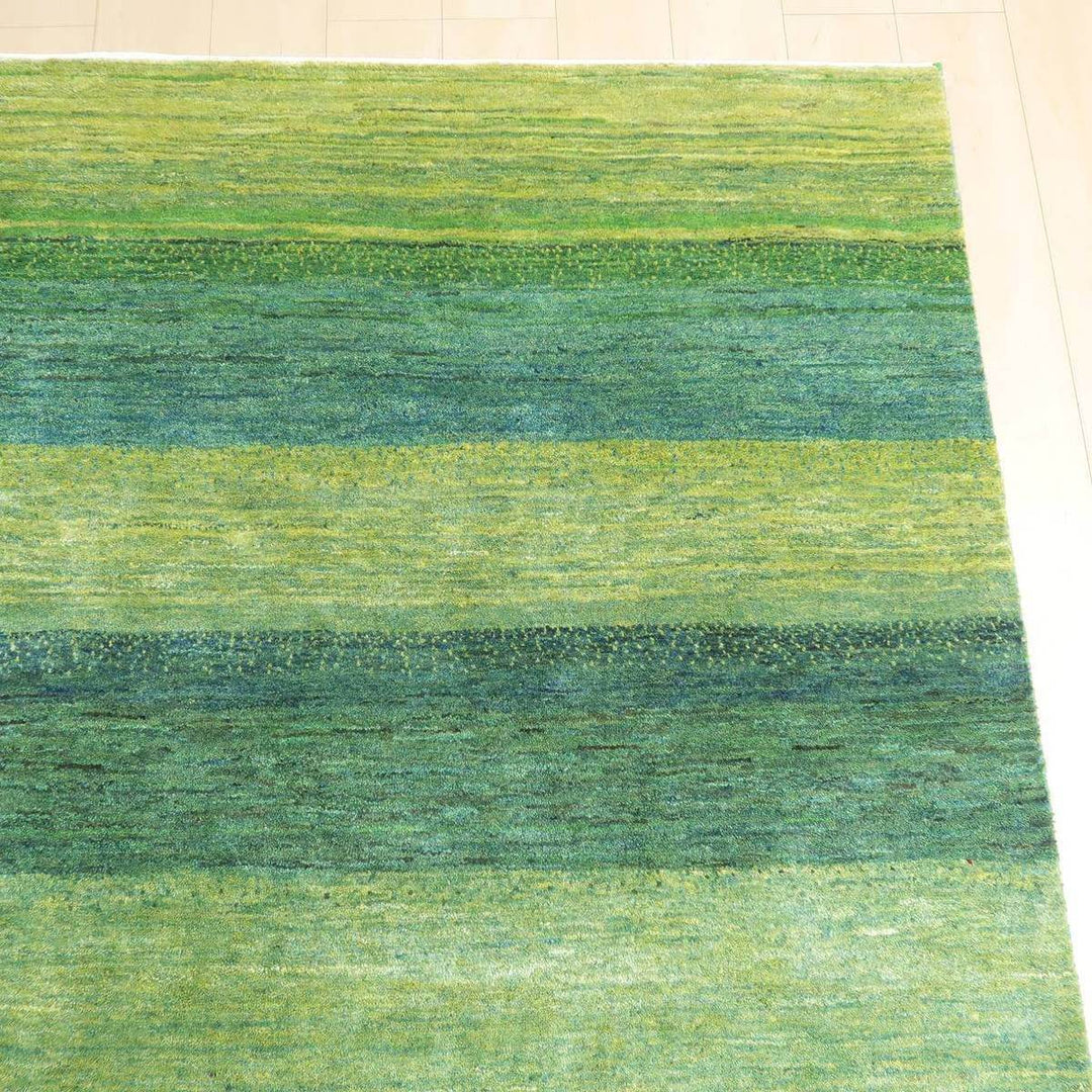 プレミアムギャッベ／ルリバフ 206×203cm（HL-31154）