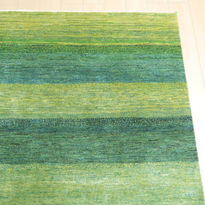 プレミアムギャッベ／ルリバフ 206×203cm（HL-31154）