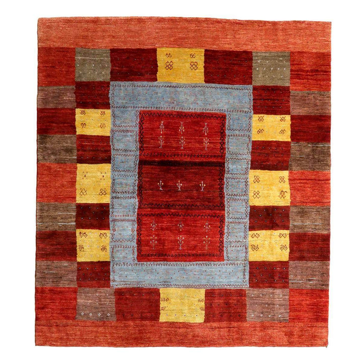 プレミアムギャッベ／ルリバフ　232×206cm（HL-32043）