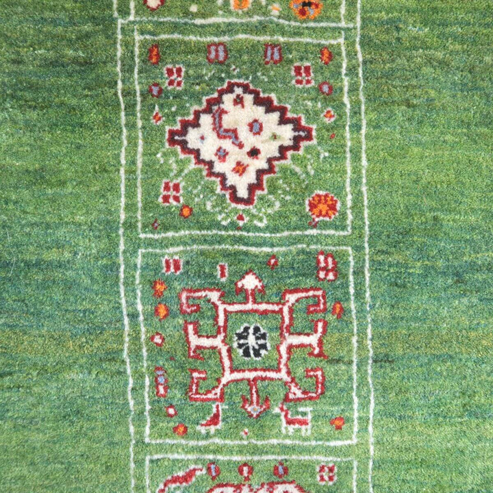 【セミオーダー受付中】  サイズ変更OK　カラー変更OK イラン　シラーズ産　ギャッベ 　（hl-34028）