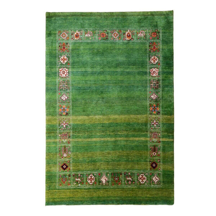 【セミオーダー受付中】  サイズ変更OK　カラー変更OK イラン　シラーズ産　ギャッベ 　（hl-34028）