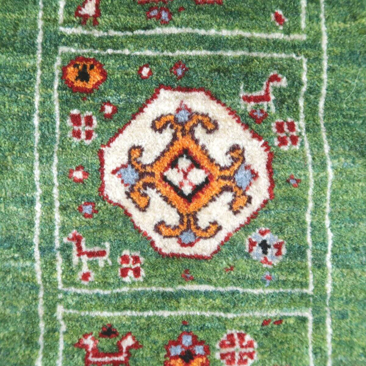 【セミオーダー受付中】  サイズ変更OK　カラー変更OK イラン　シラーズ産　ギャッベ 　（hl-34028）