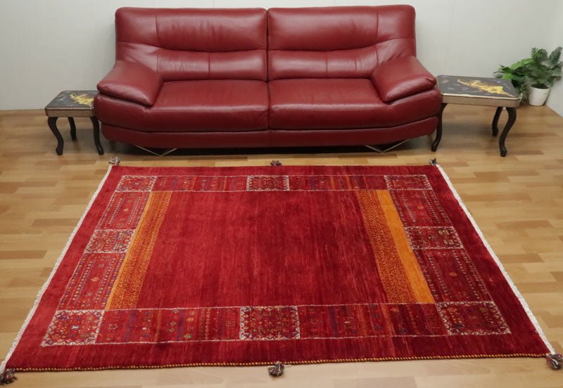 【セミオーダー受付中】  サイズ変更OK　カラー変更OK イラン　シラーズ産　ギャッベ 　（hl-35259）