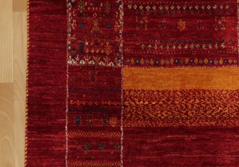 【セミオーダー受付中】  サイズ変更OK　カラー変更OK イラン　シラーズ産　ギャッベ 　（hl-35259）