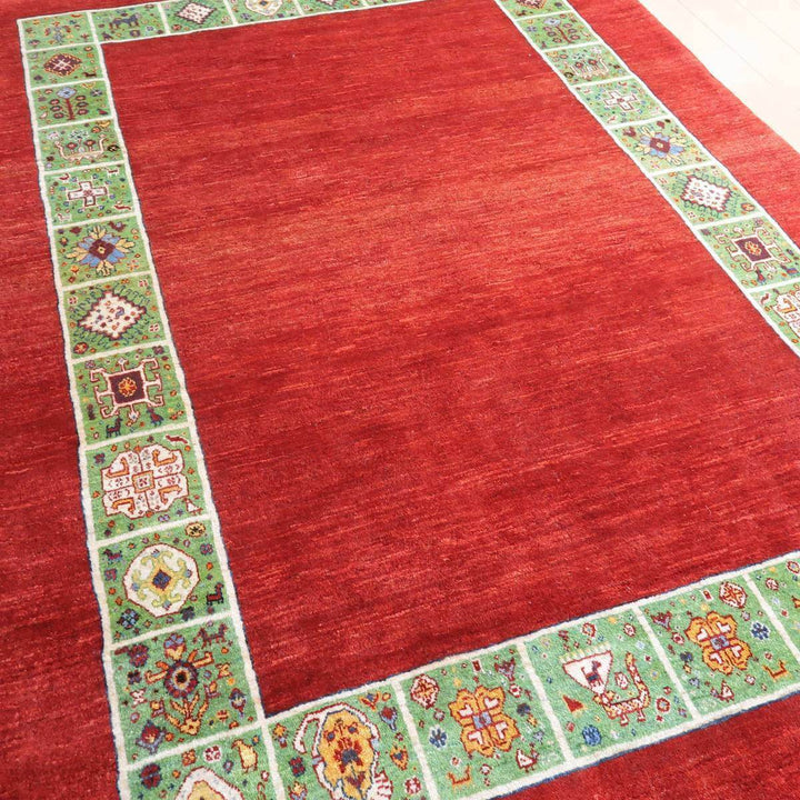 【セミオーダー受付中】  サイズ変更OK　カラー変更OK イラン　シラーズ産　ギャッベ 　（hl-35537）