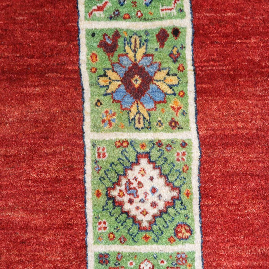 【セミオーダー受付中】  サイズ変更OK　カラー変更OK イラン　シラーズ産　ギャッベ 　（hl-35537）