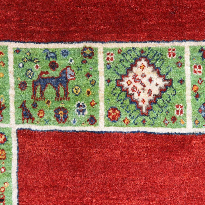 【セミオーダー受付中】  サイズ変更OK　カラー変更OK イラン　シラーズ産　ギャッベ 　（hl-35537）