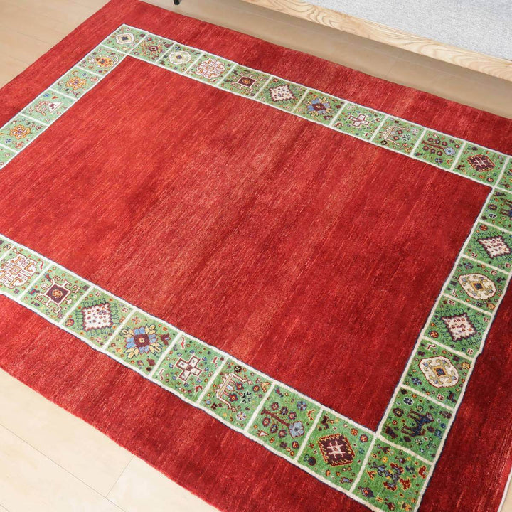 【セミオーダー受付中】  サイズ変更OK　カラー変更OK イラン　シラーズ産　ギャッベ 　（hl-35537）