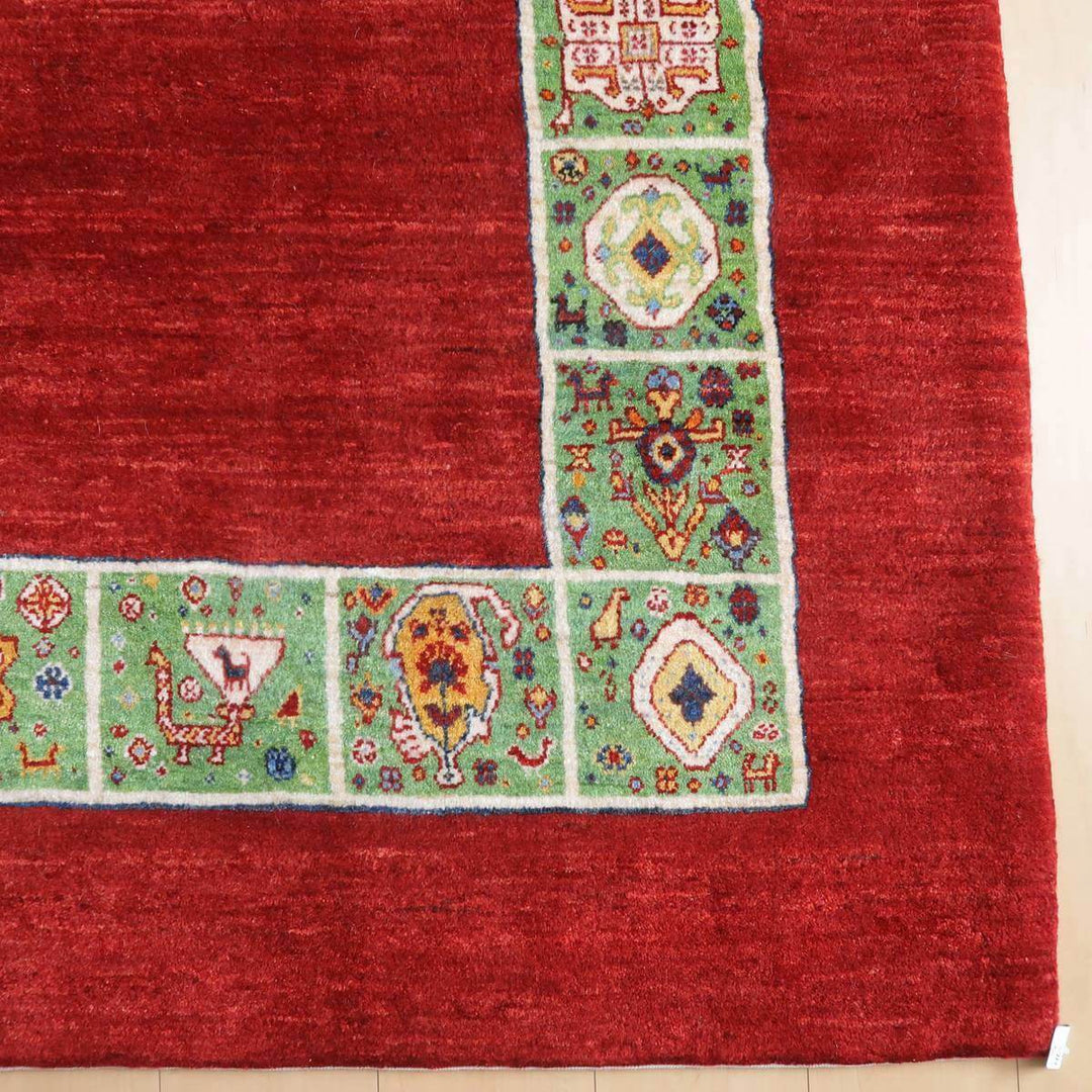 【セミオーダー受付中】  サイズ変更OK　カラー変更OK イラン　シラーズ産　ギャッベ 　（hl-35537）