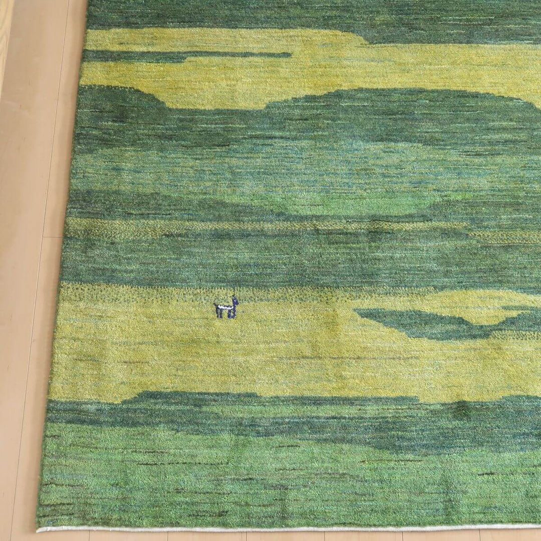 【セミオーダー受付中】  サイズ変更OK　カラー変更OK イラン　シラーズ産　ギャッベ 　（hl-37589）