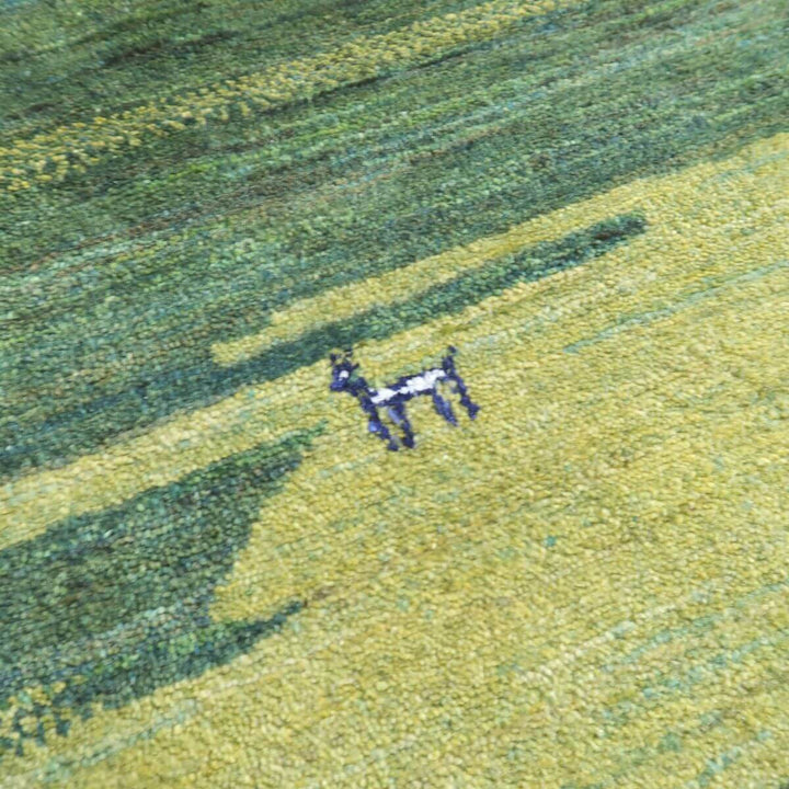 【セミオーダー受付中】  サイズ変更OK　カラー変更OK イラン　シラーズ産　ギャッベ 　（hl-37589）