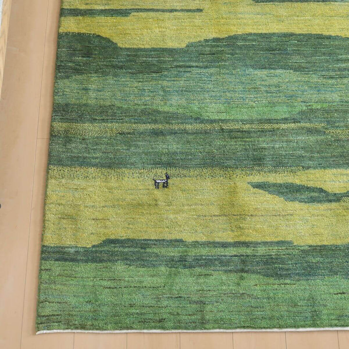 【セミオーダー受付中】  サイズ変更OK　カラー変更OK イラン　シラーズ産　ギャッベ 　（hl-37589）