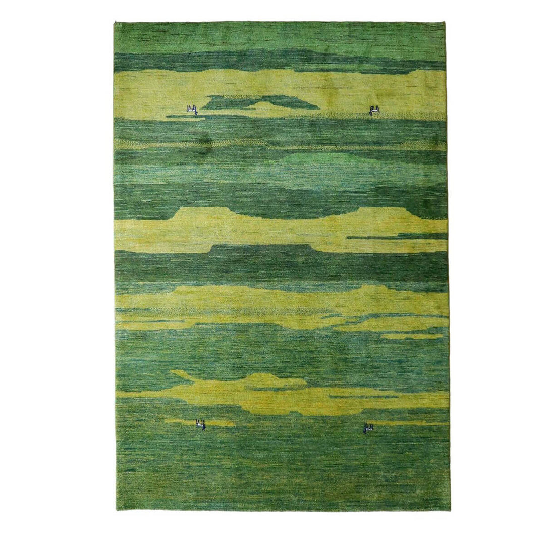 プレミアムギャッベ／ルリバフ 234×164cm（HL-37589）