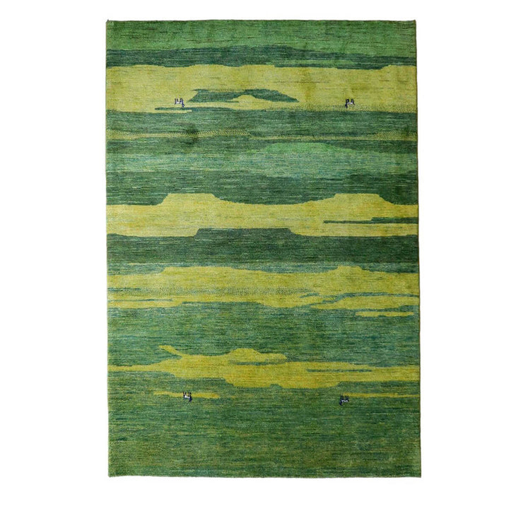 プレミアムギャッベ／ルリバフ 234×164cm（HL-37589）