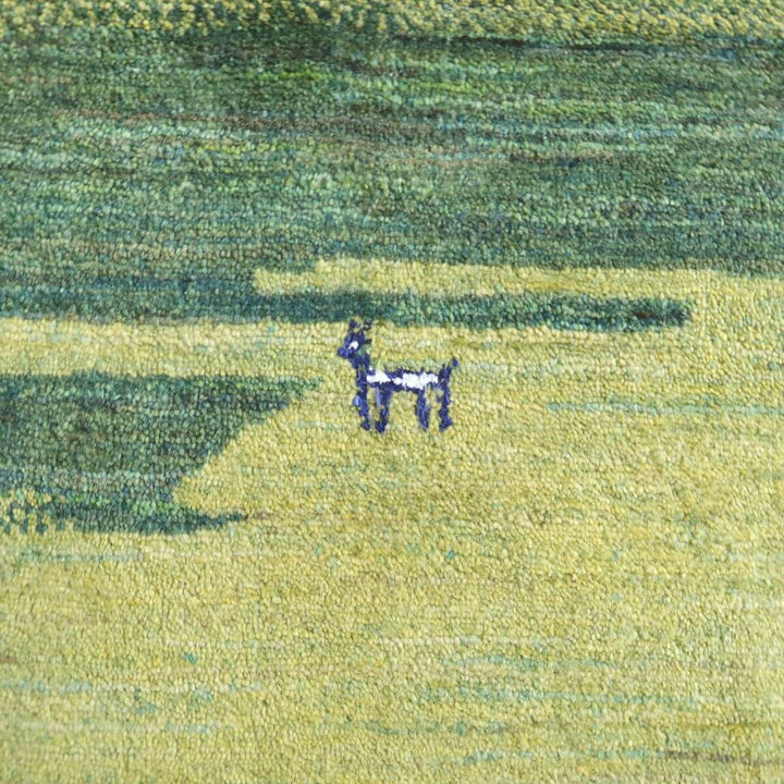 プレミアムギャッベ／ルリバフ 234×164cm（HL-37589）