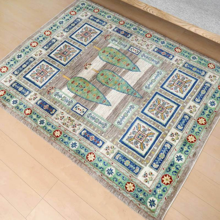 【セミオーダー受付中】  サイズ変更OK　カラー変更OK イラン　シラーズ産　ギャッベ 　（hl-38099）