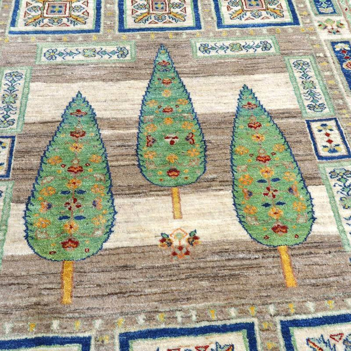 【セミオーダー受付中】  サイズ変更OK　カラー変更OK イラン　シラーズ産　ギャッベ 　（hl-38099）