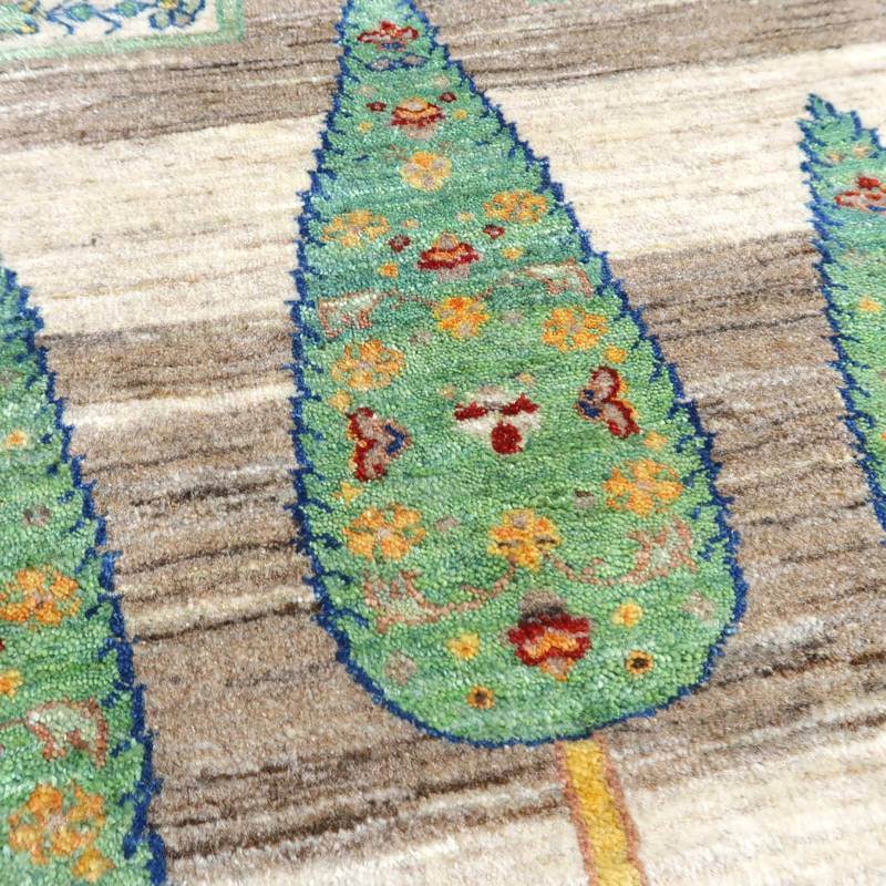 【セミオーダー受付中】  サイズ変更OK　カラー変更OK イラン　シラーズ産　ギャッベ 　（hl-38099）