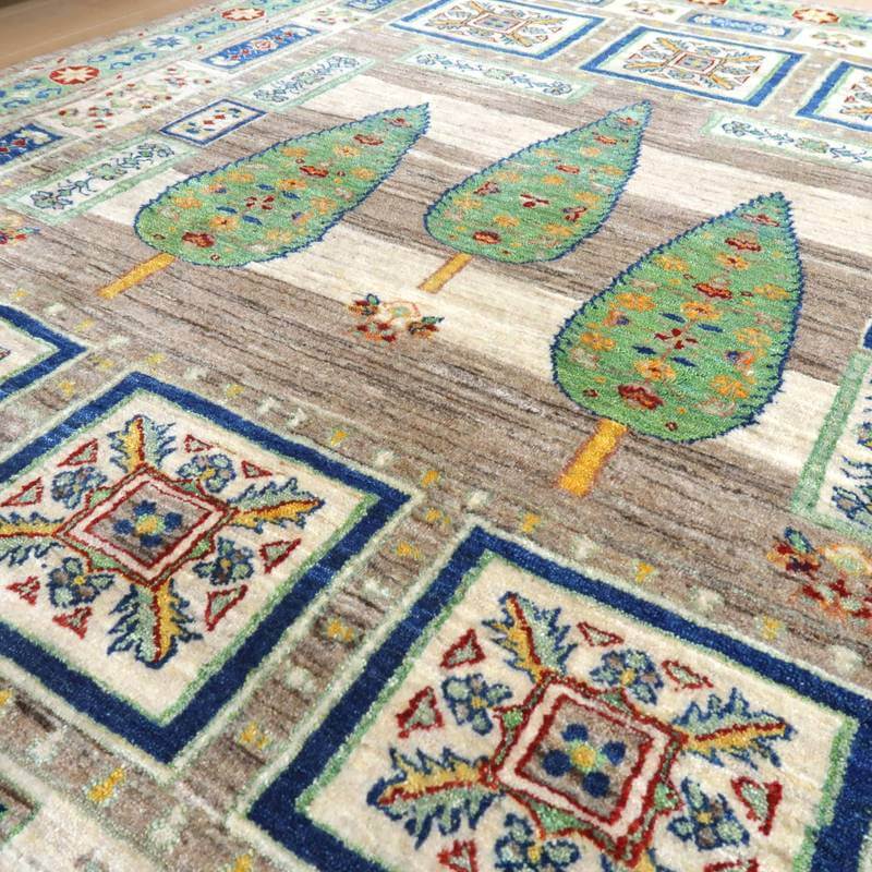 【セミオーダー受付中】  サイズ変更OK　カラー変更OK イラン　シラーズ産　ギャッベ 　（hl-38099）