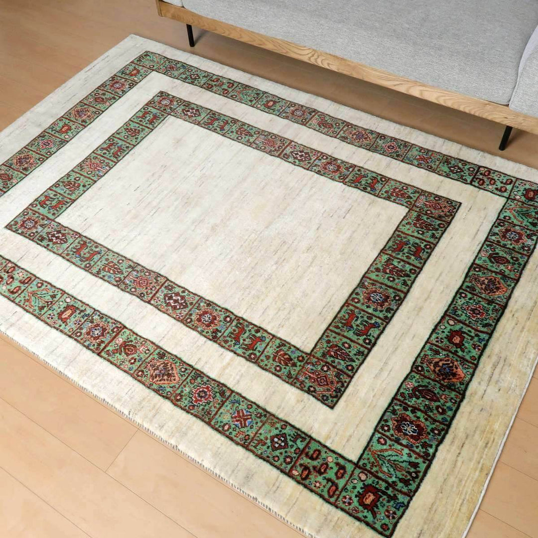 【セミオーダー受付中】  サイズ変更OK　カラー変更OK イラン　シラーズ産　ギャッベ 　（hl-41688）