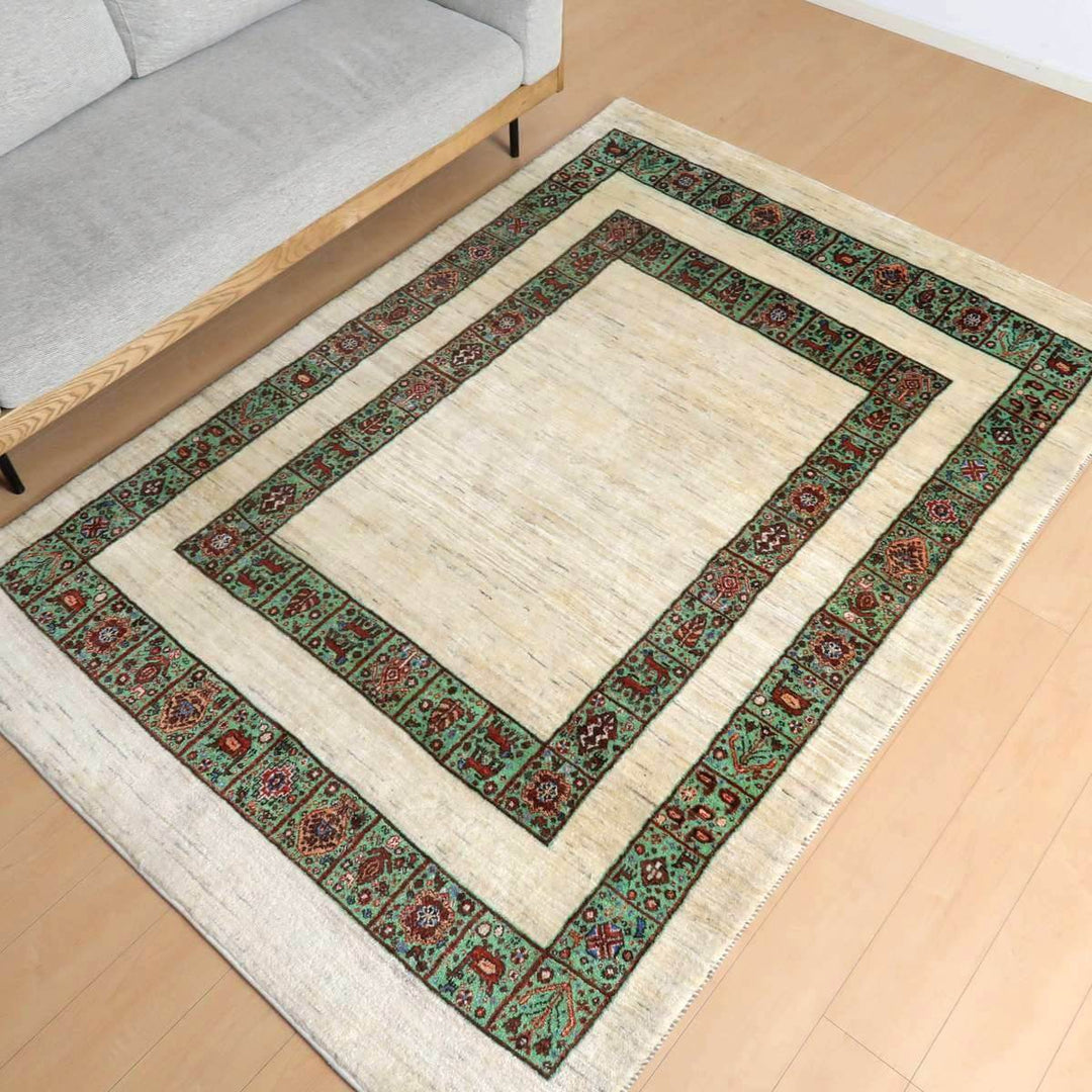 【セミオーダー受付中】  サイズ変更OK　カラー変更OK イラン　シラーズ産　ギャッベ 　（hl-41688）