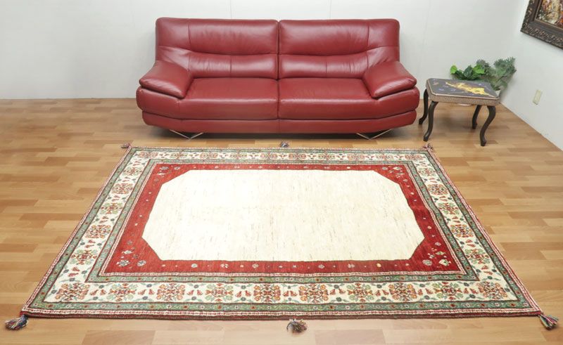 【セミオーダー受付中】  サイズ変更OK　カラー変更OK イラン　シラーズ産　ギャッベ 　（hl-47899）