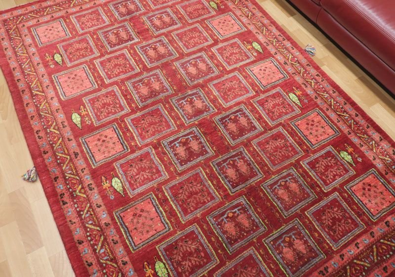 【セミオーダー受付中】  サイズ変更OK　カラー変更OK イラン　シラーズ産　ギャッベ 　（hl-49092）