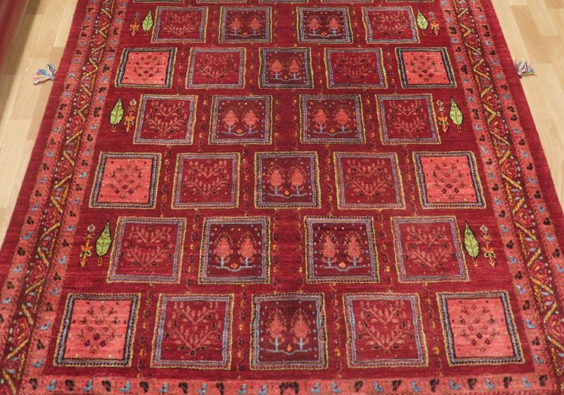 【セミオーダー受付中】  サイズ変更OK　カラー変更OK イラン　シラーズ産　ギャッベ 　（hl-49092）