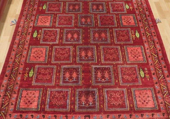 【セミオーダー受付中】  サイズ変更OK　カラー変更OK イラン　シラーズ産　ギャッベ 　（hl-49092）