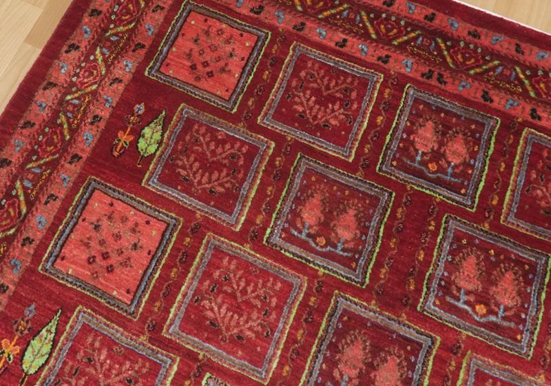 【セミオーダー受付中】  サイズ変更OK　カラー変更OK イラン　シラーズ産　ギャッベ 　（hl-49092）