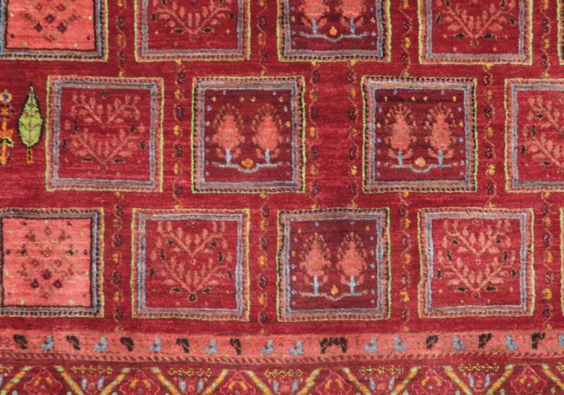 【セミオーダー受付中】  サイズ変更OK　カラー変更OK イラン　シラーズ産　ギャッベ 　（hl-49092）