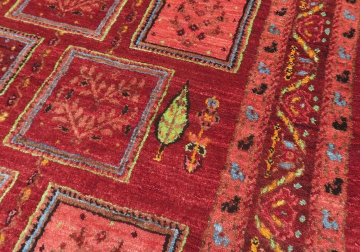 【セミオーダー受付中】  サイズ変更OK　カラー変更OK イラン　シラーズ産　ギャッベ 　（hl-49092）