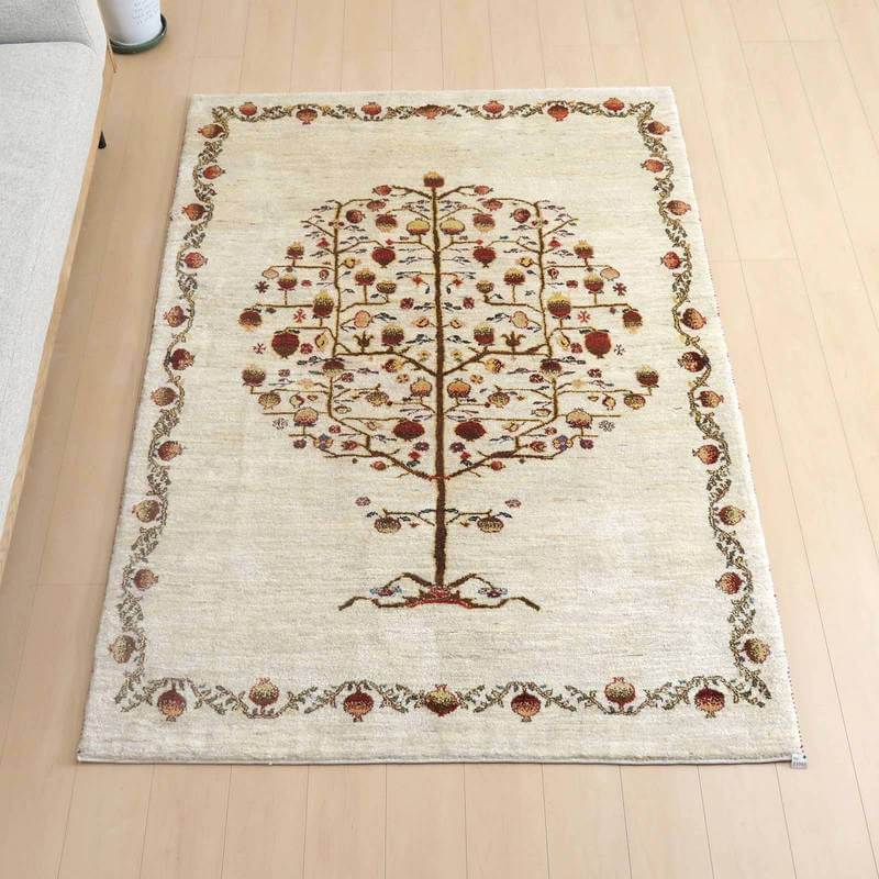 【セミオーダー受付中】  サイズ変更OK　カラー変更OK イラン　シラーズ産　ギャッベ 　（hl-53731）