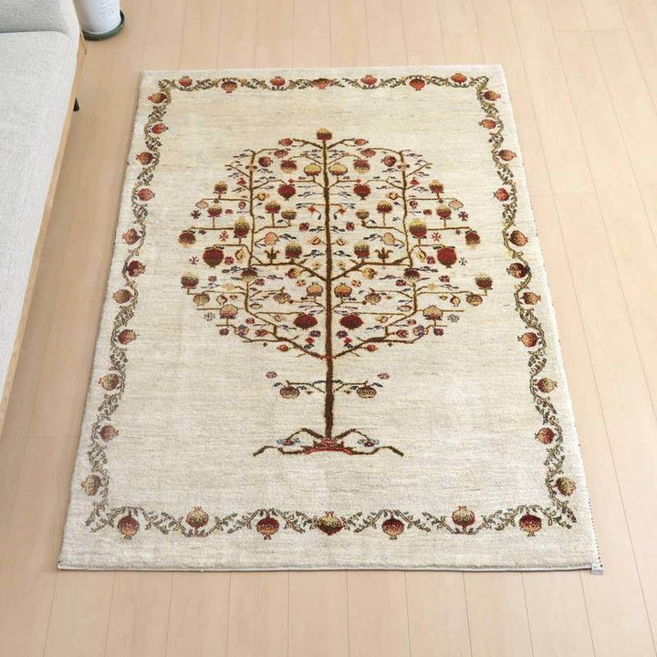 【セミオーダー受付中】  サイズ変更OK　カラー変更OK イラン　シラーズ産　ギャッベ 　（hl-53731）