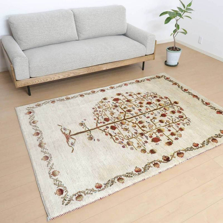 【セミオーダー受付中】  サイズ変更OK　カラー変更OK イラン　シラーズ産　ギャッベ 　（hl-53731）