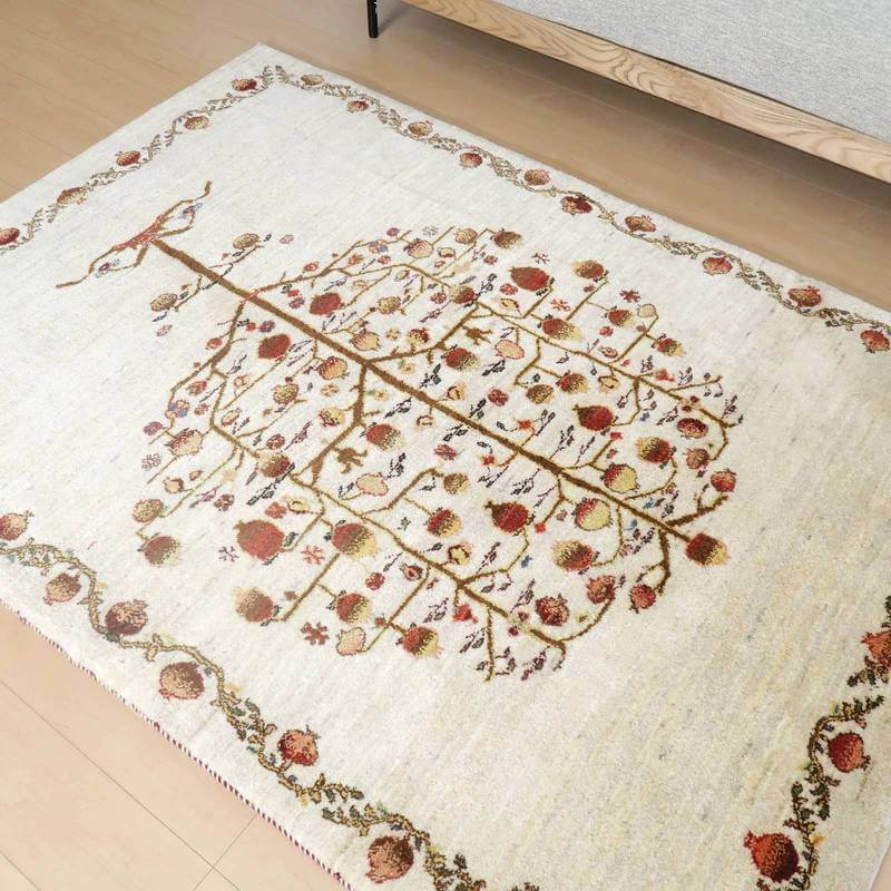 【セミオーダー受付中】  サイズ変更OK　カラー変更OK イラン　シラーズ産　ギャッベ 　（hl-53731）