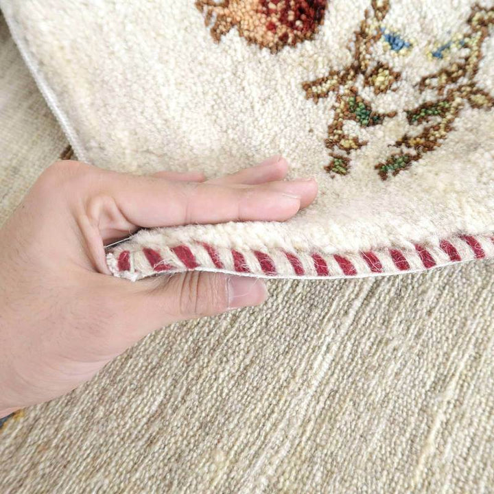 【セミオーダー受付中】  サイズ変更OK　カラー変更OK イラン　シラーズ産　ギャッベ 　（hl-53731）