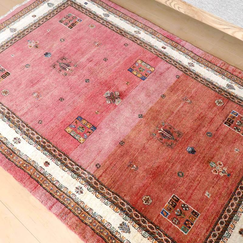 201×139cmギャッベギャベペルシャ絨毯手織り