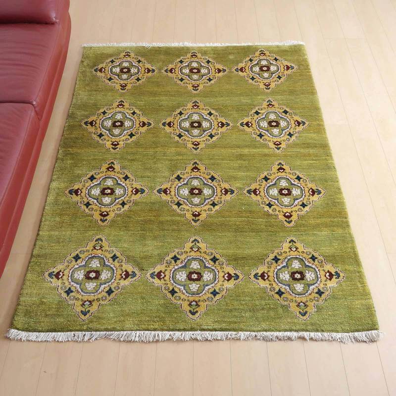 【セミオーダー受付中】  サイズ変更OK　カラー変更OK イラン　シラーズ産　ギャッベ 　（hl-64272）