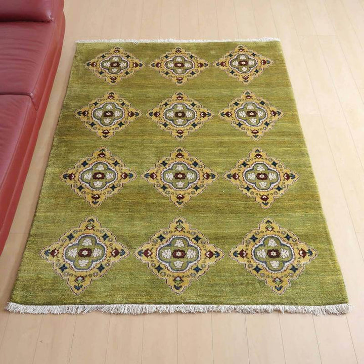 【セミオーダー受付中】  サイズ変更OK　カラー変更OK イラン　シラーズ産　ギャッベ 　（hl-64272）